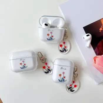 Модный милый цветочный чехол для Apple Airpods Pro 2-й чехол Чехол для брелка для AirPods 1 2 3 Bluetooth Аксессуары для наушников Сумка Коробка