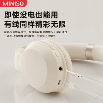 Оригинальная гарнитура MINISO MCD02 Bluetooth V5.3 Низкая задержка HIFI Звук Беспроводные наушники На открытом воздухе Путешествия Портативные складные наушники