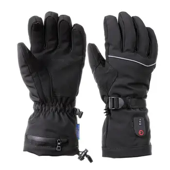 Перезаряжаемые перчатки с подогревом Электрические перчатки Водонепроницаемые перезаряжаемые 3 уровня нагрева Мягкие перчатки с подогревом Зимние принадлежности для мужчин