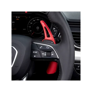 Подрулевые лепестки переключения передач для Audi Sline Quattro RS Q3 Q5 Q7 S3 S5 SQ5 SQ7 R8 A3 A4 A5 A6 A7 S4 TT TTS Авто Рулевое колесо Удлинитель DSG Наклейка