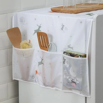  Пыленепроницаемый чехол Красочный карман холодильника Многоцелевая пылезащитная ткань Домашний текстиль Чехол для стиральной машины Домашнее домашнее хранение