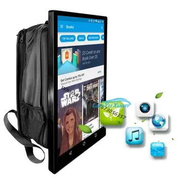  Различные цвета 21,5-дюймовый портативный ЖК-дисплей Рекламное игровое оборудование Рюкзак Рекламный щит для наружных цифровых вывесок и дисплеев