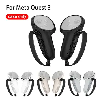 Силиконовый защитный чехол для контроллера гарнитуры Meta Quest 3 VR Чехол для Quest 3 VR Аксессуары VR Защитный рукав ручки H2I3