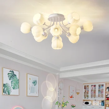 Современная роскошная светодиодная люстра для гостиной, спальни, кухни, внутреннего освещения, цветка, подвесной лампы, светильников, украшения для дома