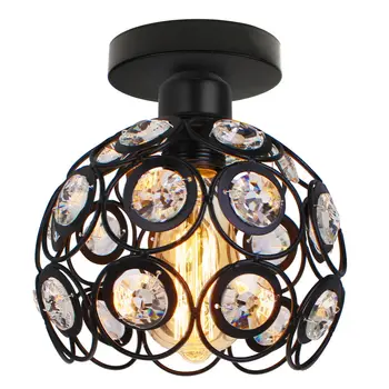 Современный хрустальный шар потолочный светлый абажур драгоценный шар лампа люстры для гостиной кухня домашний декор светильник 20 см