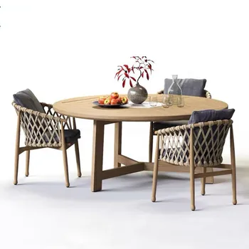 Уличные столы и стулья антикоррозийное дерево, солнечная комната, простой обеденный стол, комбинация, внутренний двор, сад, обеденный стул, терраса