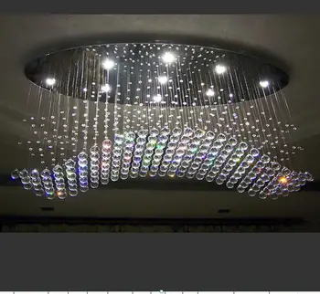 Хрустальный светодиодный потолочный светильник для гостиной, креативное освещение ресторана, модная романтическая лампа для спальни
