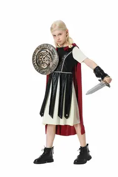 Хэллоуин Новый спартанский детский косплей Римский гладиатор Ролевой костюм