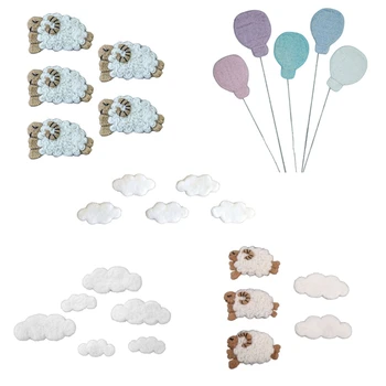 Шерстяные войлочные облака Воздушные шары для овец Детские фотоукрашения Реквизит для фотографий новорожденных